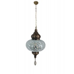 Modi Lighting Tekli Eskitme Ayna Detay Beyaz Camlı Yıldız Osmanlı Aplik Mod-AV-4466-1ES-ABYZ