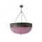 Modi Lighting Tekli Pembe 30cm Çaplı Eskitme Osmanlı Sarkıt Avize Mod-AV-4466-1ESS-30PM
