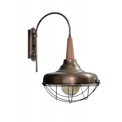 Modi Lighting Teklii Eskitme Ahşap Detaylı Aplik Mod-Ap-4675-1es-Ahs
