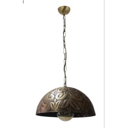 Modi Lighting Teklii Eskitme Lale Dovme Detaylı Sarkıt Avize Mod-Av-4673-1es-Lale