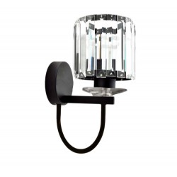 Modi Lighting Yuvarlak Siyah Kristalli Aplik Mod-Ap-4715-1bsy