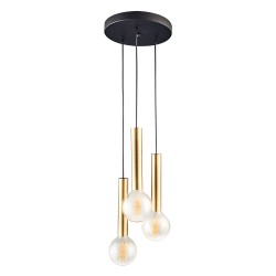 Modi Lighting 3lü Eskitme Meral Boru Avize MOD-AV-4548-3ES