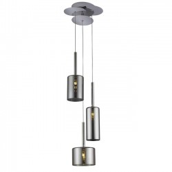 Modi Lighting 3lü Krom Füme Camlı Sarkıt MOD-AV-4544-3F