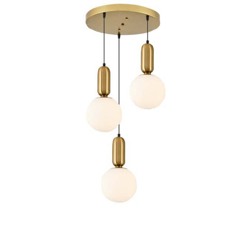 Modi Lighting 3lü Metal Sosis Detaylı Avize MOD-AV-4577-3ES