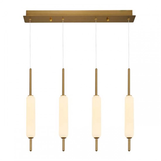 Modi Lighting 4lü Eskitme Merdane Sıralı Avize MOD-AV-4540-4ESK