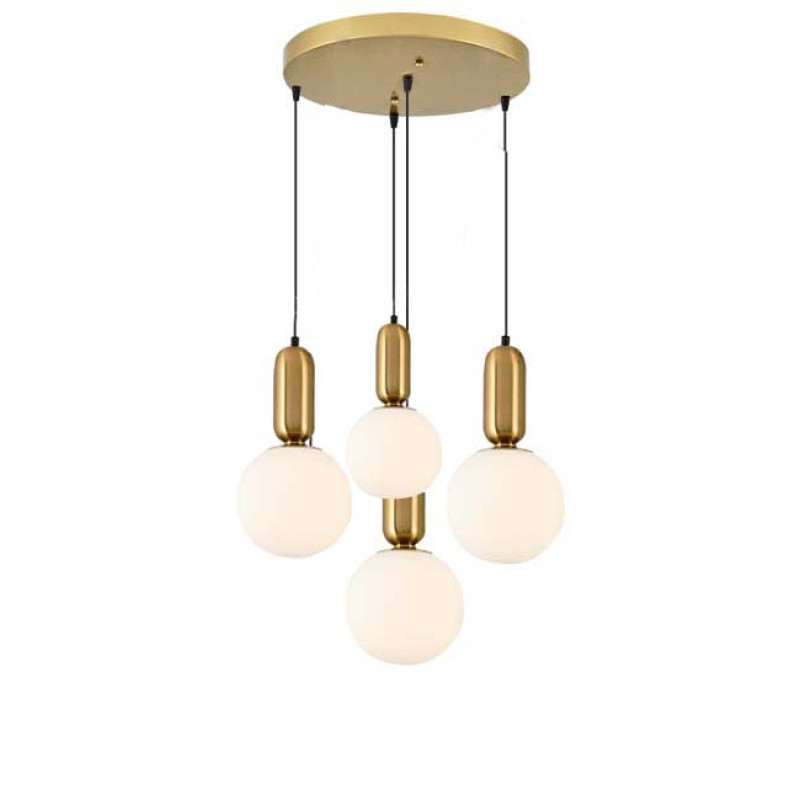 Modi Lighting 4lü Metal Sosis Detaylı Avize MOD-AV-4577-4ES