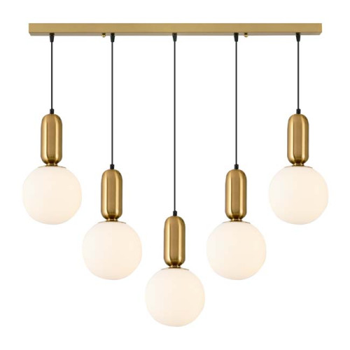 Modi Lighting 5li Sıralı Sosis Metal Detaylı Avize MOD-AV-4577-5ES-SIRALI