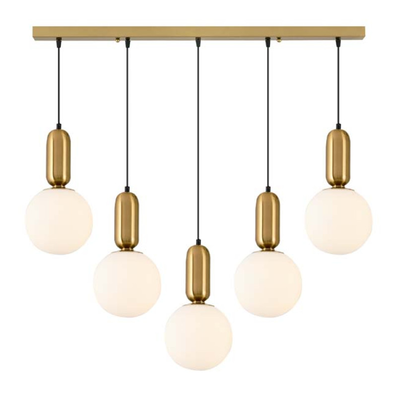 Modi Lighting 5li Sıralı Sosis Metal Detaylı Avize MOD-AV-4577-5ES-SIRALI