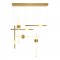 Modi Lighting 6lı Eskitme Metal Toplu Sarkıt Avize MOD-AV-4568-3ES-3BYZ