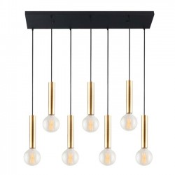 Modi Lighting 7li Sıralı Eskitme Meral Boru Avize MOD-AV-4548-7ES