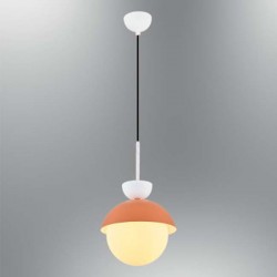 Modi Lighting Bakır Beyaz Detaylı Metal Gövde Opal Cam Tekli Sarkıt MOD-AV-4572-BYZ-BSY