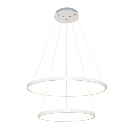 Modi Lighting Beyaz 2li 60x50cm Çember Sarkıt MOD-AV-4545-2BYZ