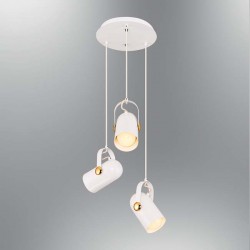 Modi Lighting Beyaz 3lü Silindir Sarkıt MOD-AV-4553-3BYZ