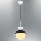 Modi Lighting Siyah Bakır Detaylı Metal Gövde Opal Cam Tekli Sarkıt MOD-AV-4572-BKR-BYZ