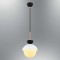 Modi Lighting Beyaz Siyah Detaylı Metal Gövde Opal Cam Tekli Sarkıt MOD-AV-4572-BSY-BKR