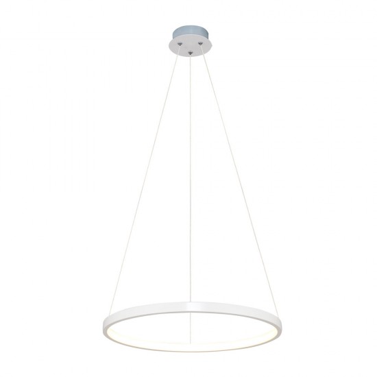 Modi Lighting Beyaz Tekli Beyaz 60cm Çember Sarkıt MOD-AV-4545-1BYZ