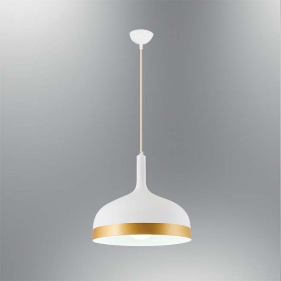 Modi Lighting Beyaz Tekli Şerit Detaylı Sarkıt  MOD-AV-4552-1BYZ