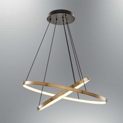 Modi Lighting Eskitme 2li Çember Sarkıt Avize MOD-AV-4545-1BSY-2ES
