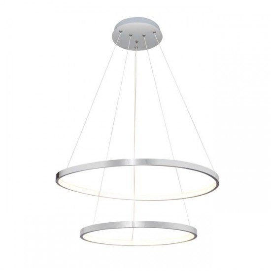 Modi Lighting Krom 2li 60x50cm Çember Sarkıt MOD-AV-4545-2K