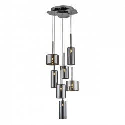 Modi Lighting Krom 7li Uzun Füme Camlı Sarkıt MOD-AV-4544-7F-1FU
