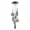 Modi Lighting Krom 7li Uzun Füme Camlı Sarkıt MOD-AV-4544-6F-1FU