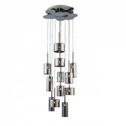 Modi Lighting Krom 9lu Füme Camlı Sarkıt MOD-AV-4544-9MIXF