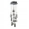 Modi Lighting Krom 9lu Füme Camlı Sarkıt MOD-AV-4544-9MIXF