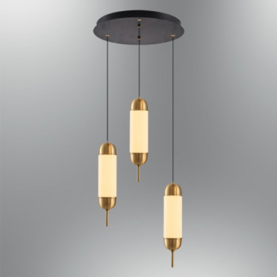 Modi Lighting Merdane 3lü Sarkıt Eskitme Detaylı MOD-AV-4571-1BSY-ES