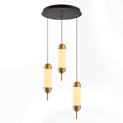 Modi Lighting Merdane 3lü Sarkıt Eskitme Detaylı MOD-AV-4571-3BSY-ES