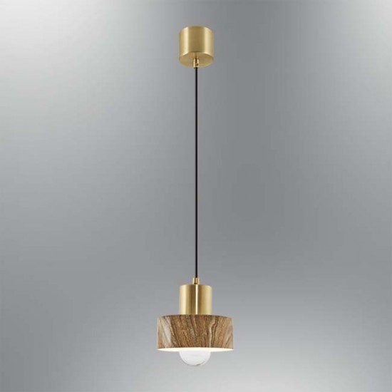 Modi Lighting Mermer Kahve Tekli Sarkıt Avize MOD-AV-4563-1KHV-ES