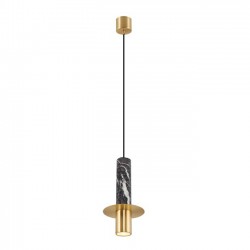 Modi Lighting Mermer Siyah Tekli Sarkıt Avize MOD-AV-4563-1BYS