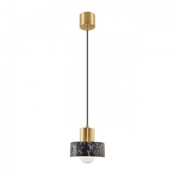 Modi Lighting Mermer Siyah Tekli Sarkıt Avize MOD-AV-4563-1BYS-ES