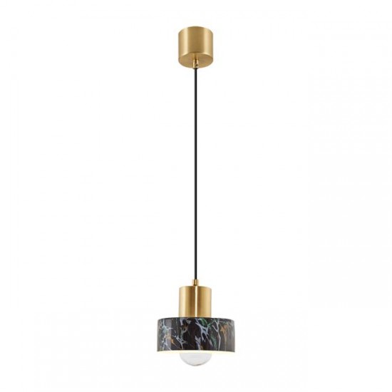 Modi Lighting Mermer Siyah Tekli Sarkıt Avize MOD-AV-4563-1BYS-ES