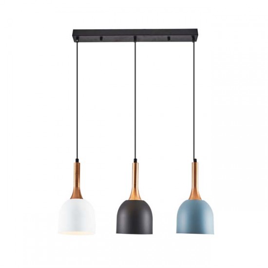 Modi Lighting Mıxed 3lü Sıralı Eskitme Detaylı Sarkıt MOD-AV-4556-3MIX-SIRALI