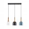 Modi Lighting Mıxed 3lü Sıralı Eskitme Detaylı Sarkıt MOD-AV-4556-3MIX-SIRALI