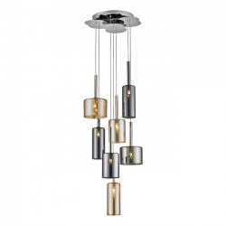 Modi Lighting Mıxed 7li Uzun Füme Camlı Sarkıt MOD-AV-4544-7MIX-1FU
