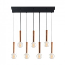 Modi Lighting Rose Gold 7li Meral Boru Avize MOD-AV-4548-7RG