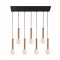 Modi Lighting Rose Gold 7li Meral Boru Avize MOD-AV-4548-7RG