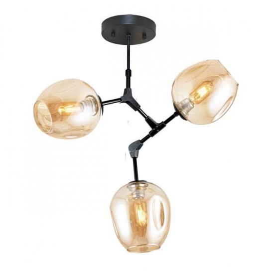 Modi Lighting Siyah 3lü Lego Avize MOD-AV-4549-3BSY