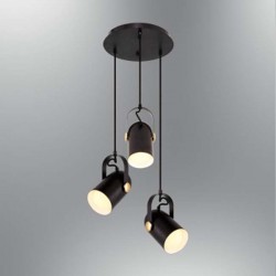 Modi Lighting Siyah 3lü Silindir Sarkıt MOD-AV-4553-3BSY