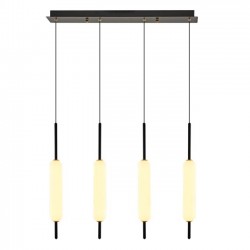 Modi Lighting Siyah 4lü Sıralı Merdane Sarkıt Avize MOD-AV-4540-4ESK-SIRA