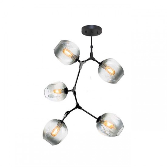 Modi Lighting Siyah 5li Lego Avize MOD-AV-4549-5BSY