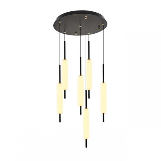 Modi Lighting Siyah 6lı Merdane Sarkıt Avize MOD-AV-4540-6BSY