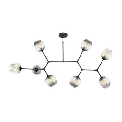 Modi Lighting Siyah 8li Yatay Lego Avize MOD-AV-4549-8BSY-SIRA