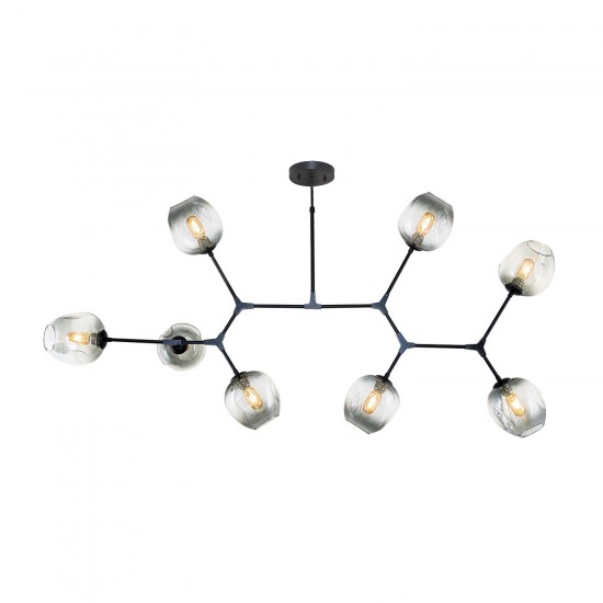 Modi Lighting Siyah 8li Yatay Lego Avize MOD-AV-4549-8BSY-SIRA