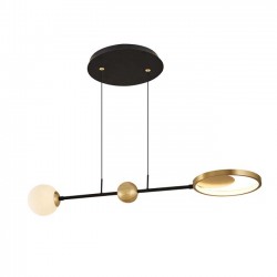 Modi Lighting Siyah Eskitme Boyalı Toplu Tekli Avize MOD-AV-4576-1BSY-ES