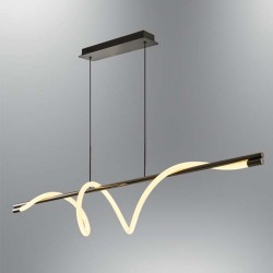 Modi Lighting Siyah Metal Gövde Silikon Borulu Sıralı Sarkıt MOD-AV-4574-BSY-DUZ