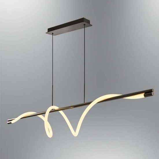 Modi Lighting Siyah Metal Gövde Silikon Borulu Sıralı Sarkıt MOD-AV-4574-BSY-DUZ