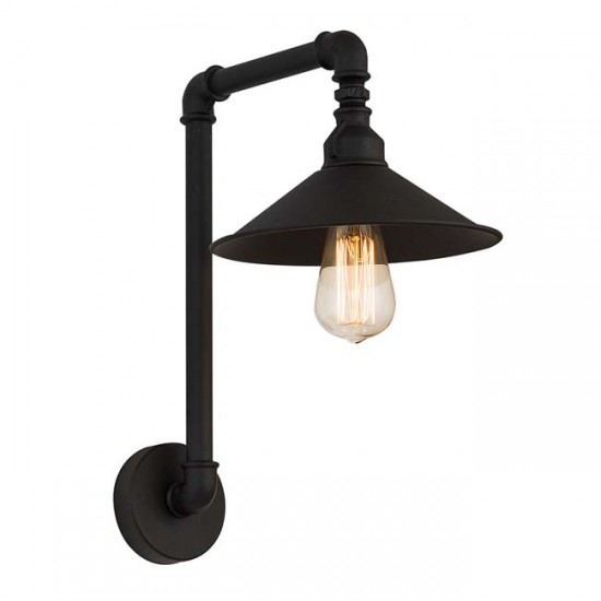 Modi Lighting Siyah Şapkalı Su Borusu Aplik MOD-AV-4515-APL-BSY
