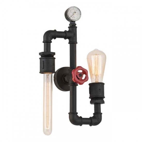 Modi Lighting Siyah Su Borusu Aplik MOD-AV-4514-APL-BSY